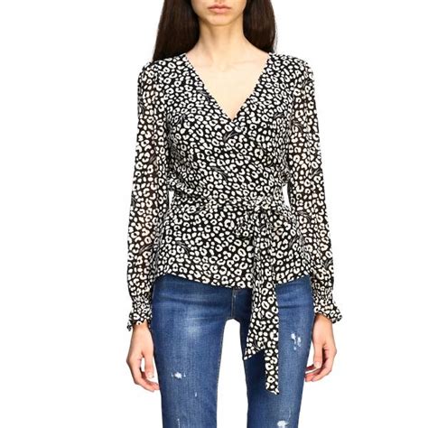 michael kors bluse in schwarz|Michael Kors designer tops.